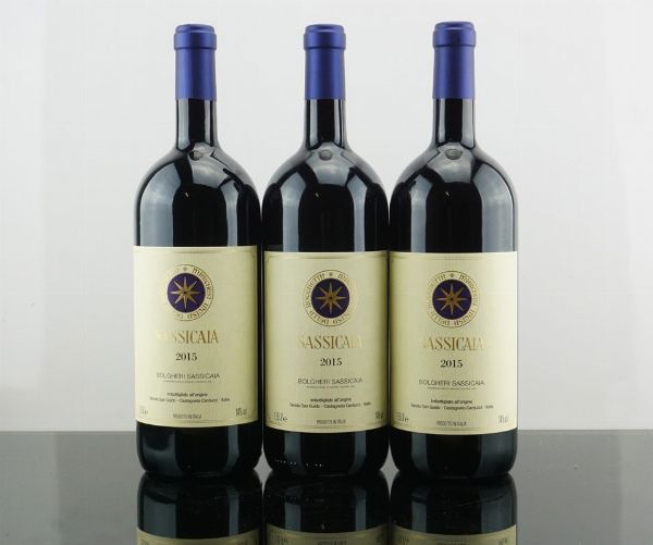 Sassicaia Tenuta San Guido 2015  - Asta AS TIME GOES BY | Vini Pregiati e da Collezione - Associazione Nazionale - Case d'Asta italiane