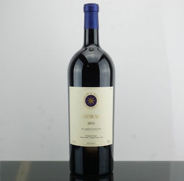 Sassicaia Tenuta San Guido 2015  - Asta AS TIME GOES BY | Vini Pregiati e da Collezione - Associazione Nazionale - Case d'Asta italiane