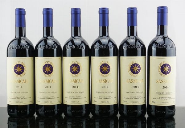 Sassicaia Tenuta San Guido 2014  - Asta AS TIME GOES BY | Vini Pregiati e da Collezione - Associazione Nazionale - Case d'Asta italiane