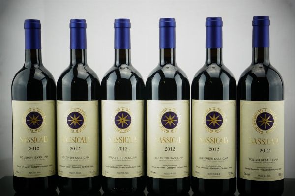 Sassicaia Tenuta San Guido 2012  - Asta AS TIME GOES BY | Vini Pregiati e da Collezione - Associazione Nazionale - Case d'Asta italiane