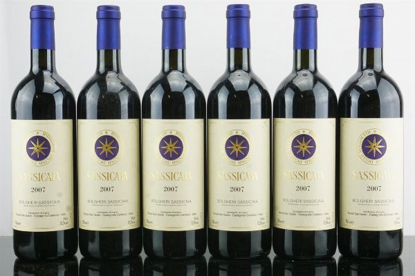 Sassicaia Tenuta San Guido 2007  - Asta AS TIME GOES BY | Vini Pregiati e da Collezione - Associazione Nazionale - Case d'Asta italiane