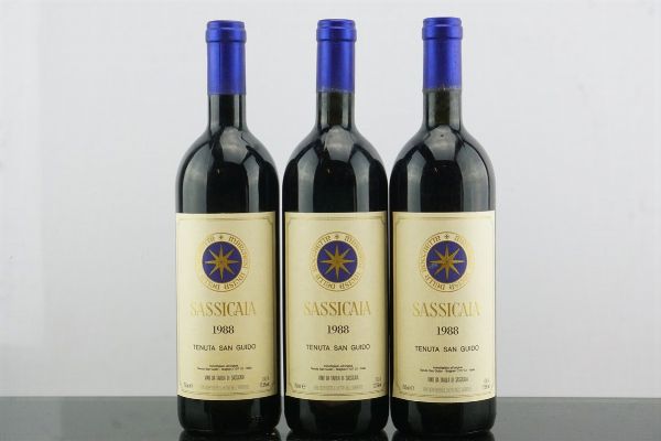 Sassicaia Tenuta San Guido 1988  - Asta AS TIME GOES BY | Vini Pregiati e da Collezione - Associazione Nazionale - Case d'Asta italiane