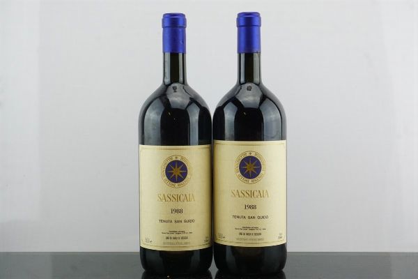 Sassicaia Tenuta San Guido 1988  - Asta AS TIME GOES BY | Vini Pregiati e da Collezione - Associazione Nazionale - Case d'Asta italiane