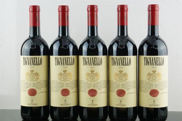 Tignanello Antinori 2016  - Asta AS TIME GOES BY | Vini Pregiati e da Collezione - Associazione Nazionale - Case d'Asta italiane