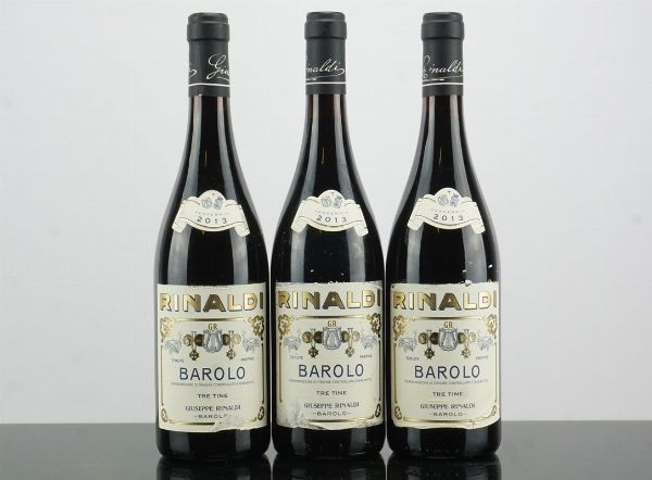 Barolo Tre Tine Giuseppe Rinaldi 2013  - Asta AS TIME GOES BY | Vini Pregiati e da Collezione - Associazione Nazionale - Case d'Asta italiane