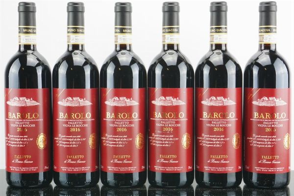 Barolo Falletto Vigna le Rocche Riserva Etichetta Rossa Bruno Giacosa 2016  - Asta AS TIME GOES BY | Vini Pregiati e da Collezione - Associazione Nazionale - Case d'Asta italiane