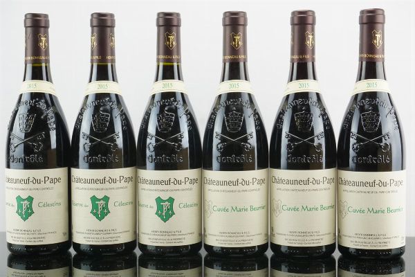 Selezione Ch&acirc;teauneuf-du-Pape Henri Bonneau 2015  - Asta AS TIME GOES BY | Vini Pregiati e da Collezione - Associazione Nazionale - Case d'Asta italiane