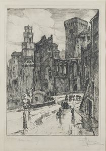 FRANCESCO MENNYEY Torino 1889 - 1950 - Pitigliano - Montagna maremmana