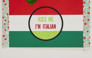 BAJ ENRICO (1924 - 2003) : KISS ME - I'M ITALIAN  - Asta Asta 446 | GRAFICA MODERNA, FOTOGRAFIA E MULTIPLI D'AUTORE Online - Associazione Nazionale - Case d'Asta italiane