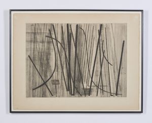 HARTUNG HANS (1904 - 1989) : GRAVURE 12,1953  - Asta Asta 446 | GRAFICA MODERNA, FOTOGRAFIA E MULTIPLI D'AUTORE Online - Associazione Nazionale - Case d'Asta italiane