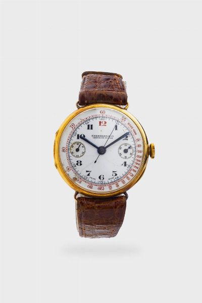 Eberhard : Mod. Pre-Extrafort Monopusher  anni '30  - Asta Orologi  - Associazione Nazionale - Case d'Asta italiane