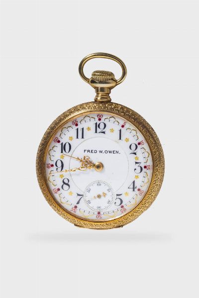 FRED W. OWEN : Mod. Pocket Watch  fine '800
  - Asta Orologi  - Associazione Nazionale - Case d'Asta italiane