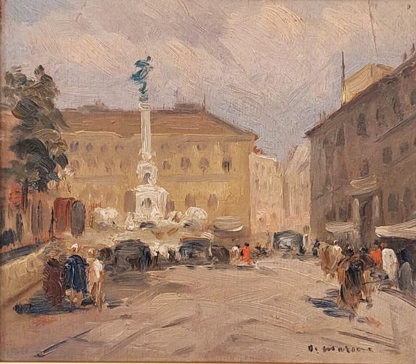 Francesco Di Marino : Piazza dei Martiri  - Asta Napoli, j'adore! - Associazione Nazionale - Case d'Asta italiane