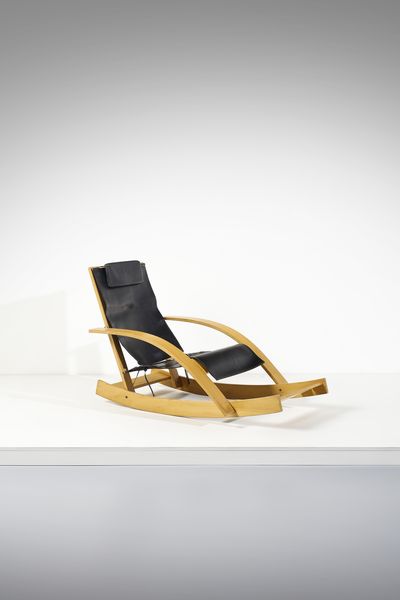 PIERO PALANGE & WERTHER TOFFOLONI : Rocking chair mod. G27 per Germa, Italia  - Asta Asta 447 | DESIGN E ARTI DECORATIVE DEL NOVECENTO Online - Associazione Nazionale - Case d'Asta italiane