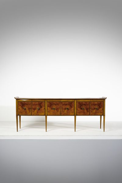 BORSI CESARE : Credenza a sei ante  - Asta Asta 447 | DESIGN E ARTI DECORATIVE DEL NOVECENTO Online - Associazione Nazionale - Case d'Asta italiane