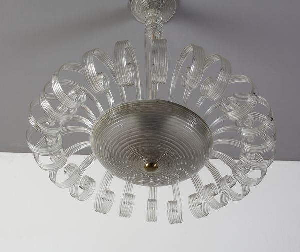 BAROVIER & TOSO : Lampada a sospensione, Murano  - Asta Asta 447 | DESIGN E ARTI DECORATIVE DEL NOVECENTO Online - Associazione Nazionale - Case d'Asta italiane