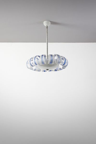 BAROVIER & TOSO : Lampada a sospensione, Murano  - Asta Asta 447 | DESIGN E ARTI DECORATIVE DEL NOVECENTO Online - Associazione Nazionale - Case d'Asta italiane