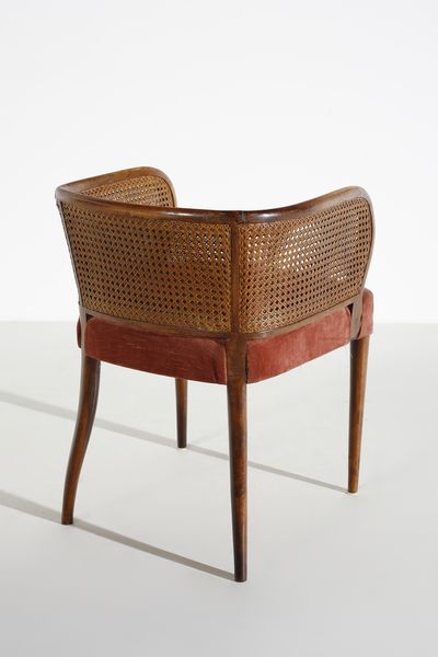 ULRICH GUGLIELMO (1904 - 1977) : Coppia di poltroncine  - Asta Asta 447 | DESIGN E ARTI DECORATIVE DEL NOVECENTO Online - Associazione Nazionale - Case d'Asta italiane