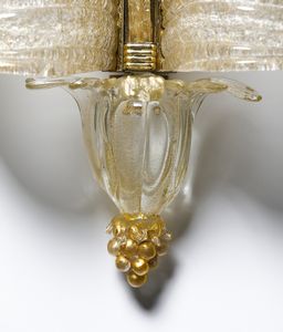 BAROVIER & TOSO : Coppia di lampade da parete  - Asta Asta 447 | DESIGN E ARTI DECORATIVE DEL NOVECENTO Online - Associazione Nazionale - Case d'Asta italiane