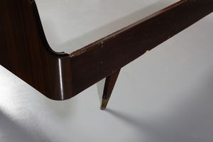 PONTI GIO (1891 - 1979) : nello stile di. Letto matrimoniale con comodini pensili e pianetti mobili  - Asta Asta 447 | DESIGN E ARTI DECORATIVE DEL NOVECENTO Online - Associazione Nazionale - Case d'Asta italiane