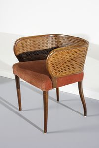 ULRICH GUGLIELMO (1904 - 1977) : Coppia di poltroncine  - Asta Asta 447 | DESIGN E ARTI DECORATIVE DEL NOVECENTO Online - Associazione Nazionale - Case d'Asta italiane