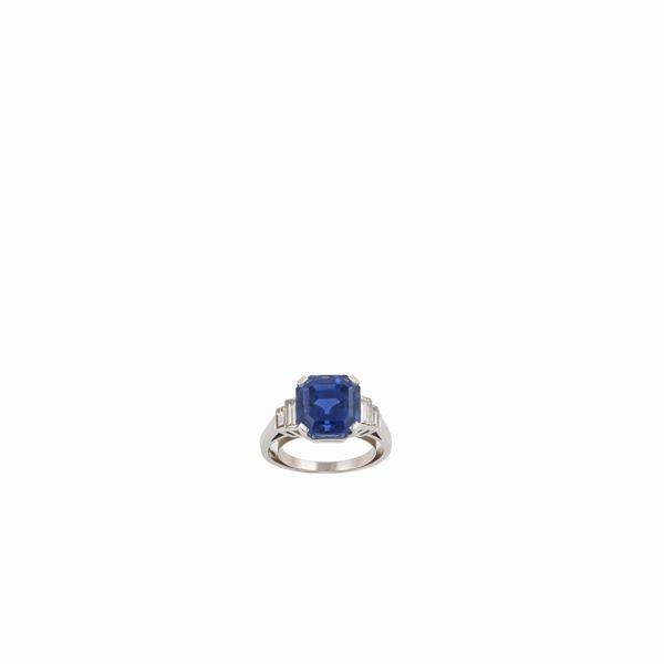 ANELLO, ZAFFIRO ROYAL BLUE, BULGARI  - Asta Gioielli Importanti - Associazione Nazionale - Case d'Asta italiane