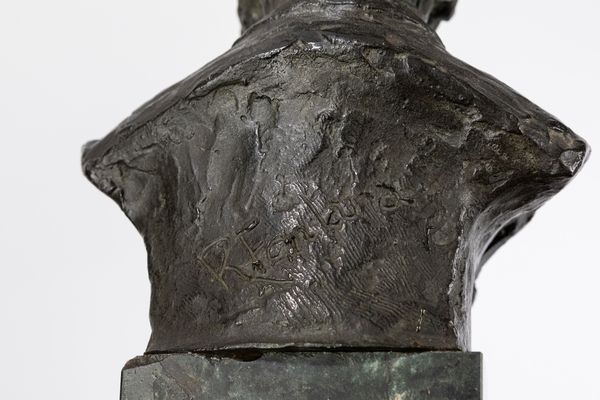 Roberto Fontana : Busto di Giuseppe Verdi  - Asta Importanti Dipinti e Sculture / Arte Figurativa tra XIX e XX Secolo - Parte 2 - Associazione Nazionale - Case d'Asta italiane