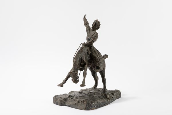 Paolo Troubetzkoy : Cowboy  - Asta Importanti Dipinti e Sculture / Arte Figurativa tra XIX e XX Secolo - Parte 2 - Associazione Nazionale - Case d'Asta italiane