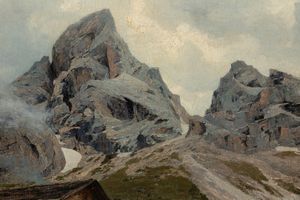 GUGLIELMO CIARDI : Cimon della Pala  - Asta Importanti Dipinti e Sculture / Arte Figurativa tra XIX e XX Secolo - Parte 2 - Associazione Nazionale - Case d'Asta italiane