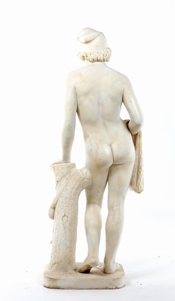 Scultura marmo bianco, seconda met del XIX secolo  - Asta Antiquariato - Icone, Arredi, Sculture, Oggetti d'Arte - Associazione Nazionale - Case d'Asta italiane