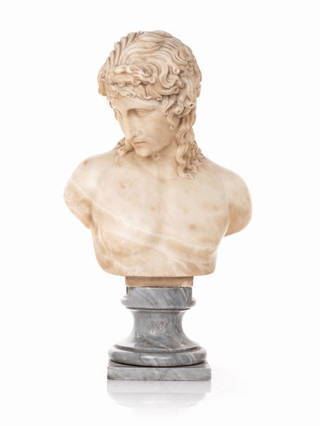 Busto di Antinoo  - Asta Antiquariato - Icone, Arredi, Sculture, Oggetti d'Arte - Associazione Nazionale - Case d'Asta italiane