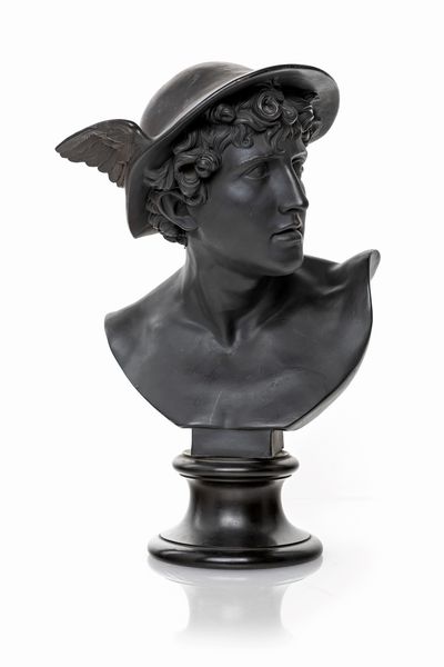 Testa di Mercurio in basalto nero di Wedgwood, XIX secolo  - Asta Antiquariato - Icone, Arredi, Sculture, Oggetti d'Arte - Associazione Nazionale - Case d'Asta italiane