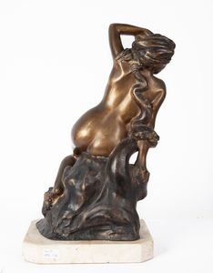 Achille D'Orsi : Pathos  - Asta Antiquariato - Icone, Arredi, Sculture, Oggetti d'Arte - Associazione Nazionale - Case d'Asta italiane