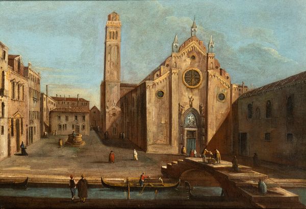 Francesco Tironi, Attribuito a : Santa Maria Gloriosa dei Frari a Venezia  - Asta Dipinti antichi dal XIV al XIX secolo. Con una selezione di sculture - Associazione Nazionale - Case d'Asta italiane