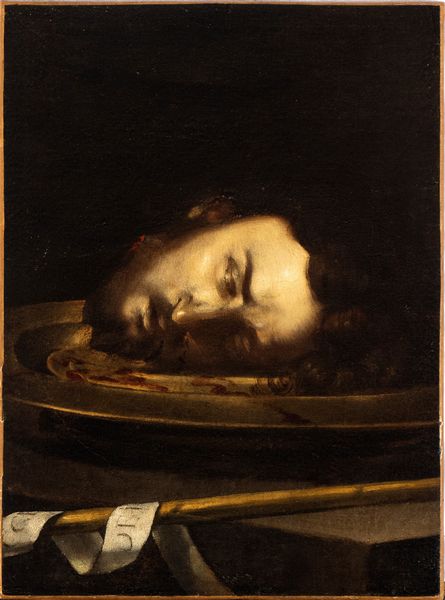 Jusepe  de Ribera, Cerchia di : Testa del Battista  - Asta Dipinti antichi dal XIV al XIX secolo. Con una selezione di sculture - Associazione Nazionale - Case d'Asta italiane