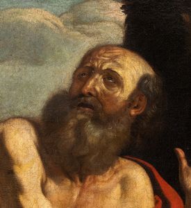 Giovanni Francesco Barbieri Guercino, Cerchia di : San Girolamo penitente nel deserto  - Asta Dipinti antichi dal XIV al XIX secolo. Con una selezione di sculture - Associazione Nazionale - Case d'Asta italiane