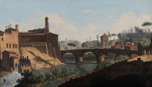 PITTORE ROMANO DEL XVIII SECOLO : Lungotevere  - Asta Dipinti antichi  - Associazione Nazionale - Case d'Asta italiane