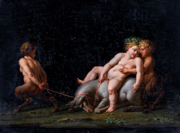 Michelangelo Maestri : Trionfo di Sileno  - Asta Dipinti antichi  - Associazione Nazionale - Case d'Asta italiane