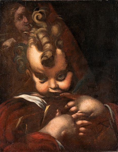 Scuola emiliana del XVII secolo : Putto  - Asta Dipinti antichi  - Associazione Nazionale - Case d'Asta italiane