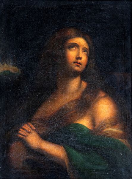 SCUOLA BOLOGNESE DEL XVIII SECOLO : Maddalena penitente  - Asta Dipinti antichi  - Associazione Nazionale - Case d'Asta italiane