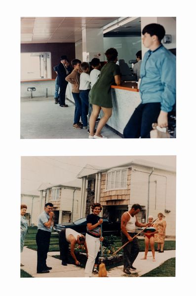 Dan Graham : People in a highway restaurant, Jersey City; Two families in front of a housing development, Staten Island, New York  - Asta Fotografia - Associazione Nazionale - Case d'Asta italiane