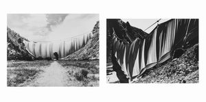 Shunk & Kender : Christo, Valley curtain  - Asta Fotografia - Associazione Nazionale - Case d'Asta italiane