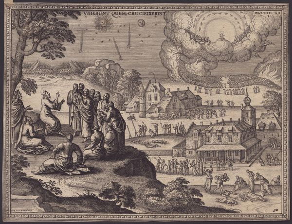 Pieter van der Borcht : Monte degli olive (Matteo 24)  - Asta Disegni, Stampe e Carte Geografiche dal XVI al XIX secolo - Associazione Nazionale - Case d'Asta italiane