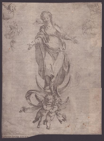 Vespasiano Strada : Immacolata Concezione  - Asta Disegni, Stampe e Carte Geografiche dal XVI al XIX secolo - Associazione Nazionale - Case d'Asta italiane