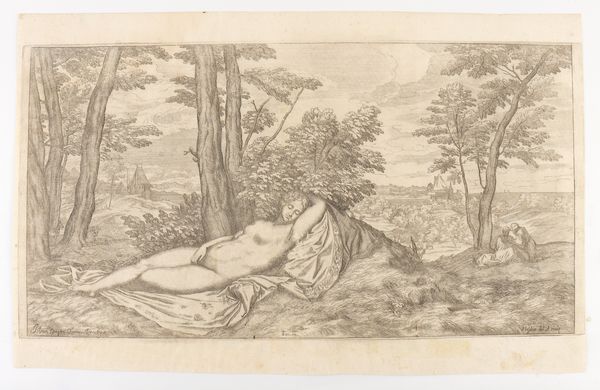 Valentin Lefebre : Venere dormiente  - Asta Disegni, Stampe e Carte Geografiche dal XVI al XIX secolo - Associazione Nazionale - Case d'Asta italiane