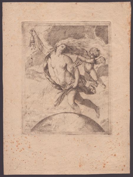 Girolamo Scarsello : Allegoria della Fortuna  - Asta Disegni, Stampe e Carte Geografiche dal XVI al XIX secolo - Associazione Nazionale - Case d'Asta italiane