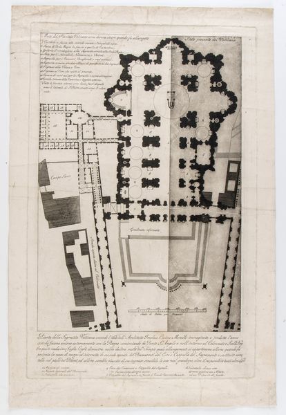 Pianta della Sagrestia Vaticana secondo l'idea dell'Architetto Imolese Cosimo Morelli  - Asta Disegni, Stampe e Carte Geografiche dal XVI al XIX secolo - Associazione Nazionale - Case d'Asta italiane