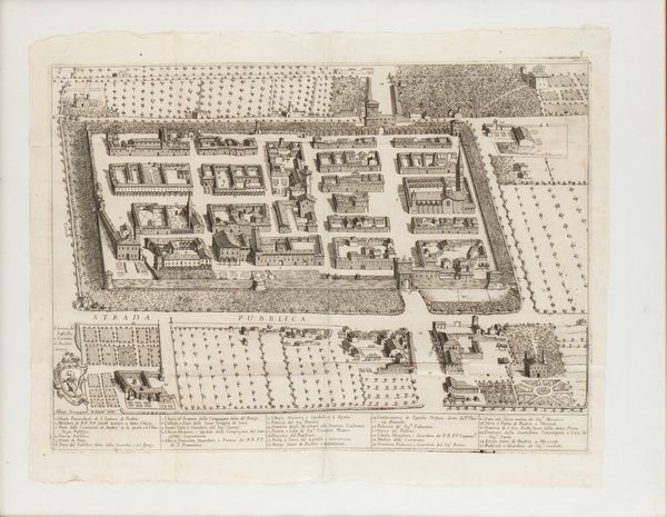 Pianta prospettica di Budrio  - Asta Disegni, Stampe e Carte Geografiche dal XVI al XIX secolo - Associazione Nazionale - Case d'Asta italiane