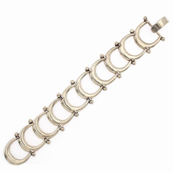 Bracciale staffe in argento 925  - Asta Gioielli e Orologi Web Only - Associazione Nazionale - Case d'Asta italiane