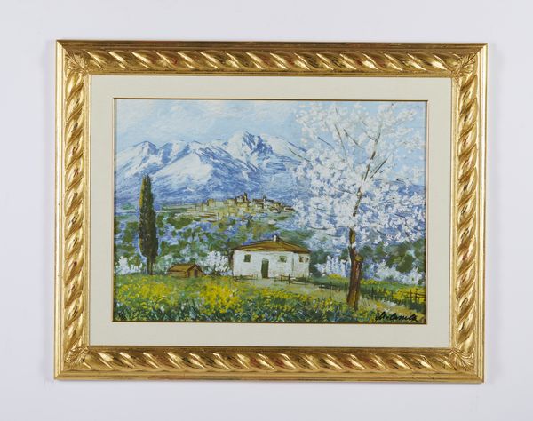 CASCELLA MICHELE (1892 - 1989) : PAESAGGIO ABRUZZESE. 1984  - Asta Asta 448 | GRAFICA MODERNA, FOTOGRAFIA E MULTIPLI D'AUTORE Virtuale - Associazione Nazionale - Case d'Asta italiane